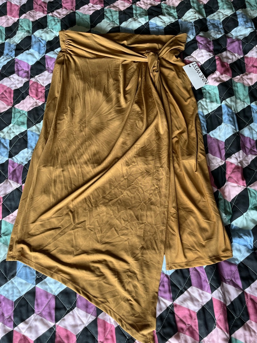 Nine West Women's Mustard Skirt size Large